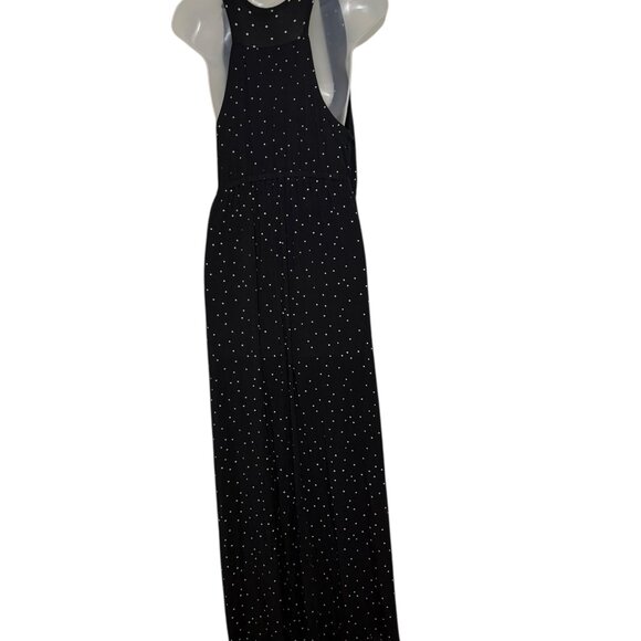 Ingrid & Isabel Black Polka Dot Maternity Maxi Dress Racerback Size M - Picture 3 of 6